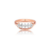 Shining Trail of Leaflets Diamond Ring*2