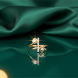 Diamond Linear Harmony Ring