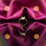 Diamond Gilded Butterfly Ring