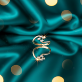 Diamond Serpentine Orbit Ring
