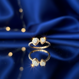 Diamond Dual Soul Drops Ring