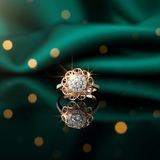 Diamond Filigree Mandala Ring