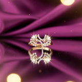 Diamond Twin Nebula Bloom Ring