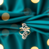Diamond Infinite S-Curve Ring