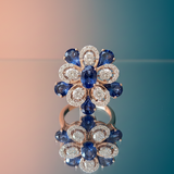 Diamond Royal Floral Ring