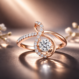 Eternal Loop Solitaire Diamond Ring
