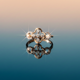 Gilded Clover Diamond Fusion Ring