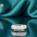 The Gilded Pavé Diamond Ring