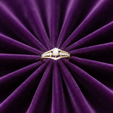 Architectural Diamond Shield Ring