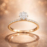 Aura Solitaire Diamond Ring