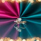 Ethereal Teardrop Diamond Ring