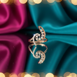 Luminescent Crest Diamond Ring