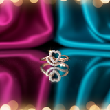 Amaré Diamond Hearts Ring