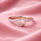 Lumina Swirl Diamond Ring