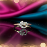 Aria Swirl Diamond Ring