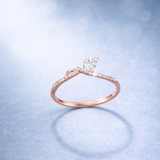 Seraphic Glow Pear Diamond Ring