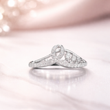 Infinity Knot Diamond Tiara Ring
