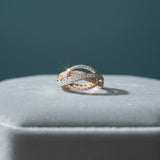 Marquise Infinity Weave Diamond Ring