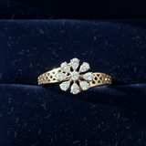 Flora Lattice Bloom Diamond Ring