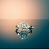 Radiance Halo Diamond Ring