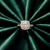Cushion Majesty Halo Diamond Ring
