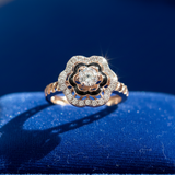 Onyx Bloom Diamond Ring