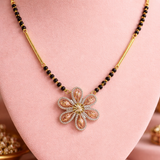 Bold Floral Radiance Gold Mangalsutra