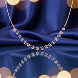 Azure Feathered Diamond Necklace