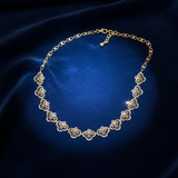 Dazzling Cascade of Filigree Diamond Necklace
