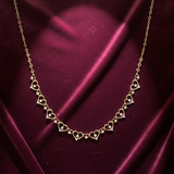 Symphony Of Duet Heart Diamond Necklace