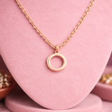 Eterna Circle Gold Necklace