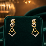 Celestial Tiered Bloom Diamond Earrings
