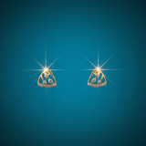 Cascading Tri-Dazzle Diamond Earrings