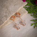 Triad of Clover Diamond Earrings