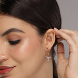 Triad of Clover Diamond Earrings