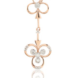 Triad of Clover Diamond Earrings