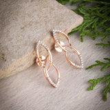 Edgy Angel Droplet Diamond Earrings