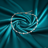Emerald-Cut Station Tennis Diamond Necklace