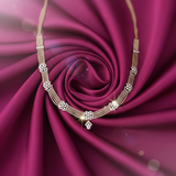 Diamond Multi-Strand Blossom Choker