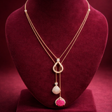 Blush Cascade Diamond Necklace