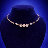 Radiant Teardrop Diamond Necklace