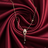 Pear Serpentine Diamond Lariat