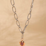 Joyful Bliss of Love Silver Necklace - Diavo Jewels