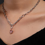 Joyful Bliss of Love Silver Necklace - Diavo Jewels