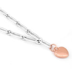 Joyful Bliss of Love Silver Necklace - Diavo Jewels