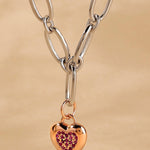 Joyful Bliss of Love Silver Necklace - Diavo Jewels