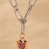 Joyful Bliss of Love Silver Necklace - Diavo Jewels