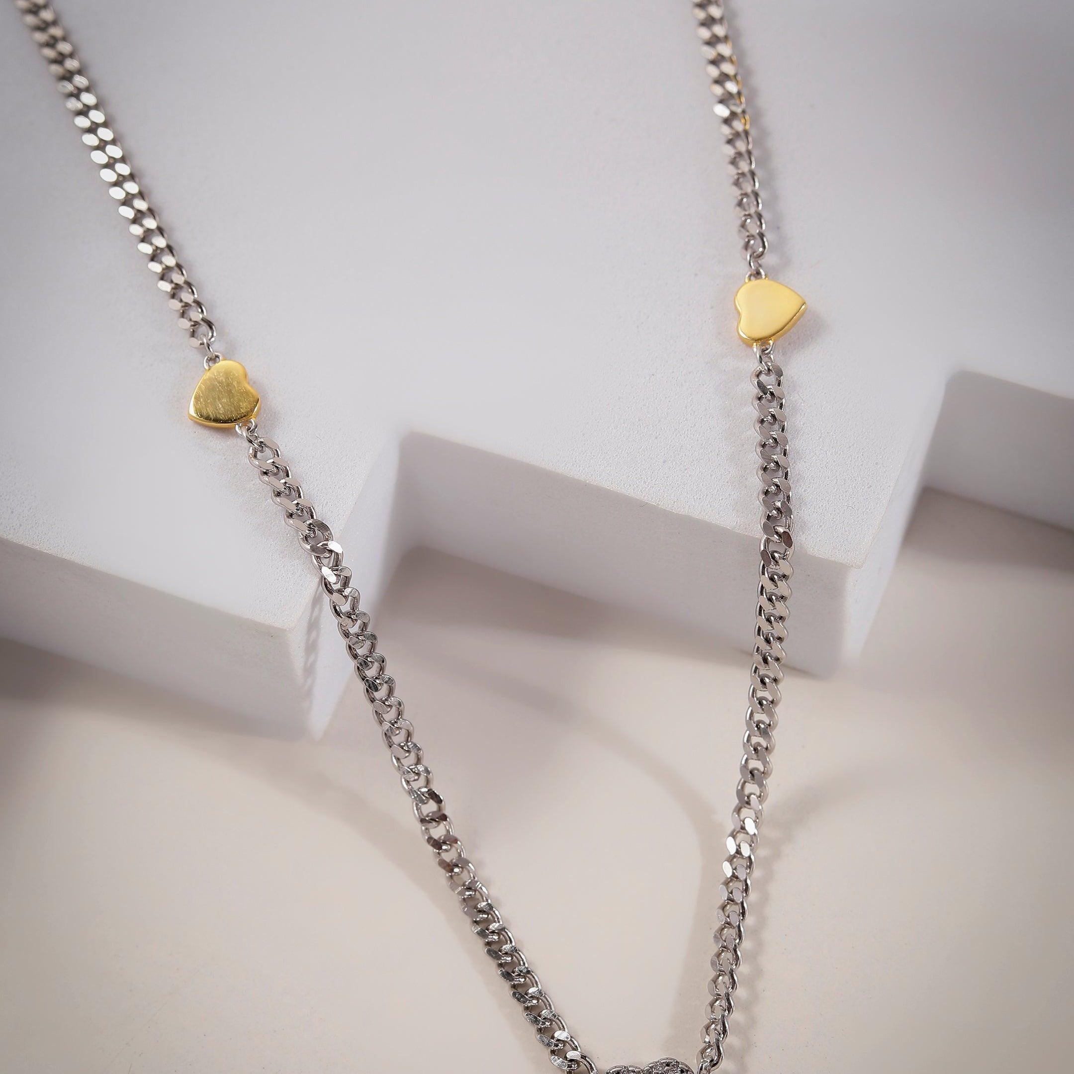 Charms of Love Silver Necklace - Diavo Jewels