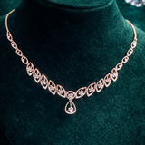 Emerald Petal Diamond Necklace