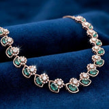 Aurora Emerald Radiance Diamond Necklace